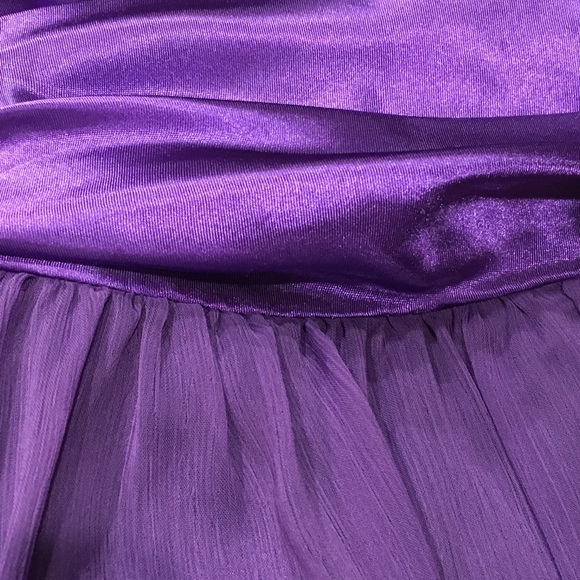 🥳🤗HP🥳 Girl’s Purple Chiffon Dress - Picture 4 of 7